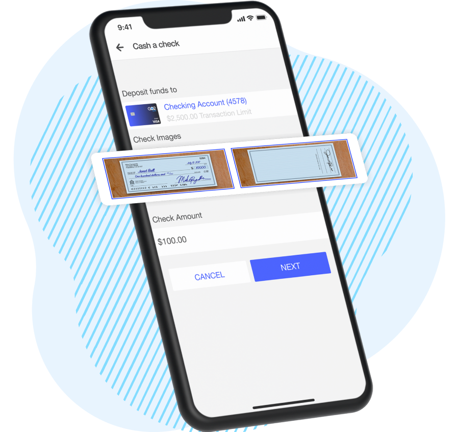 Cash checks from anywhere